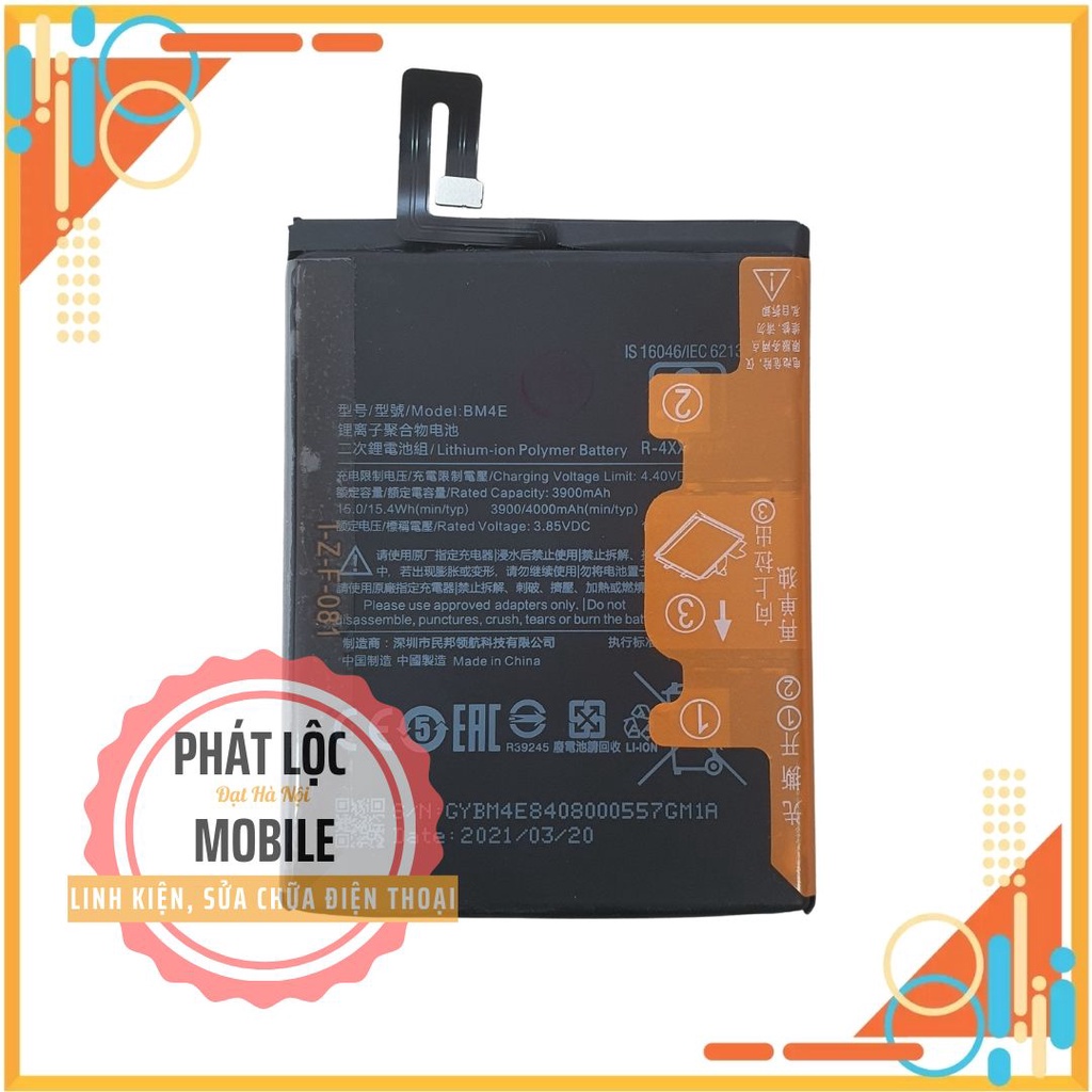 Pin PocoPhone F1 dung lượng 4000mAh, Mã pin BM4E, Pin zin công ty bảo hành 3 tháng