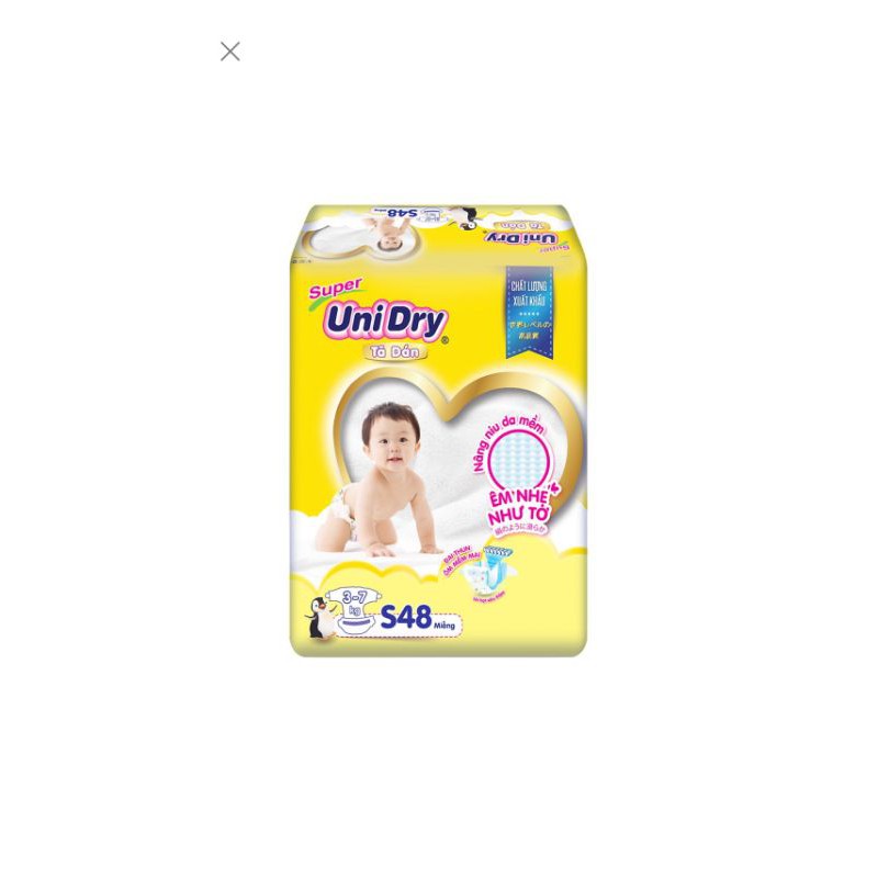 [HCM] Tã dán Unidry S48 M42 L38 XL34 miếng