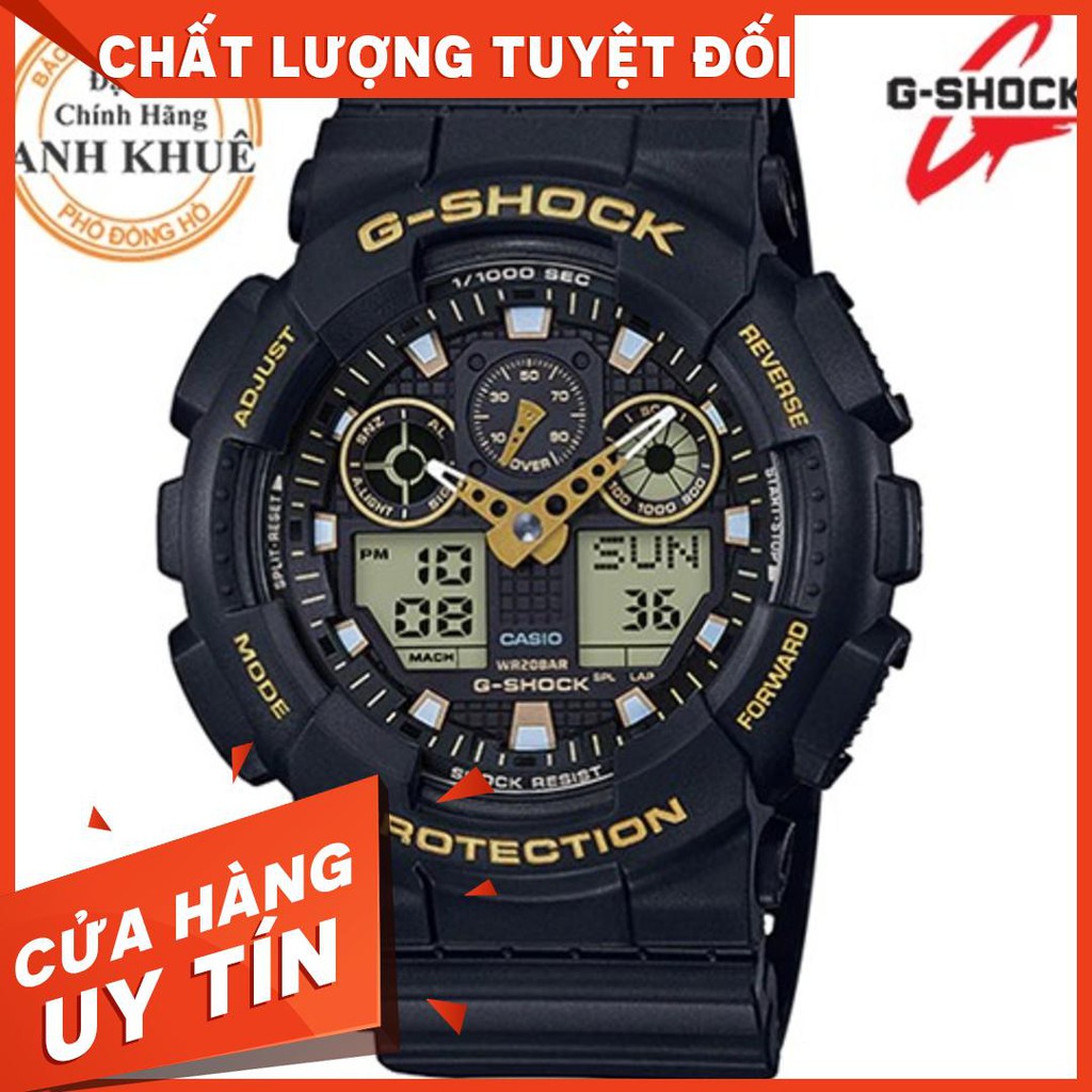 HOT Đồng hồ nam G-SHOCK chính hãng Casio Anh Khuê GA-100GBX-1A9DR Chống nước tuyệt đối