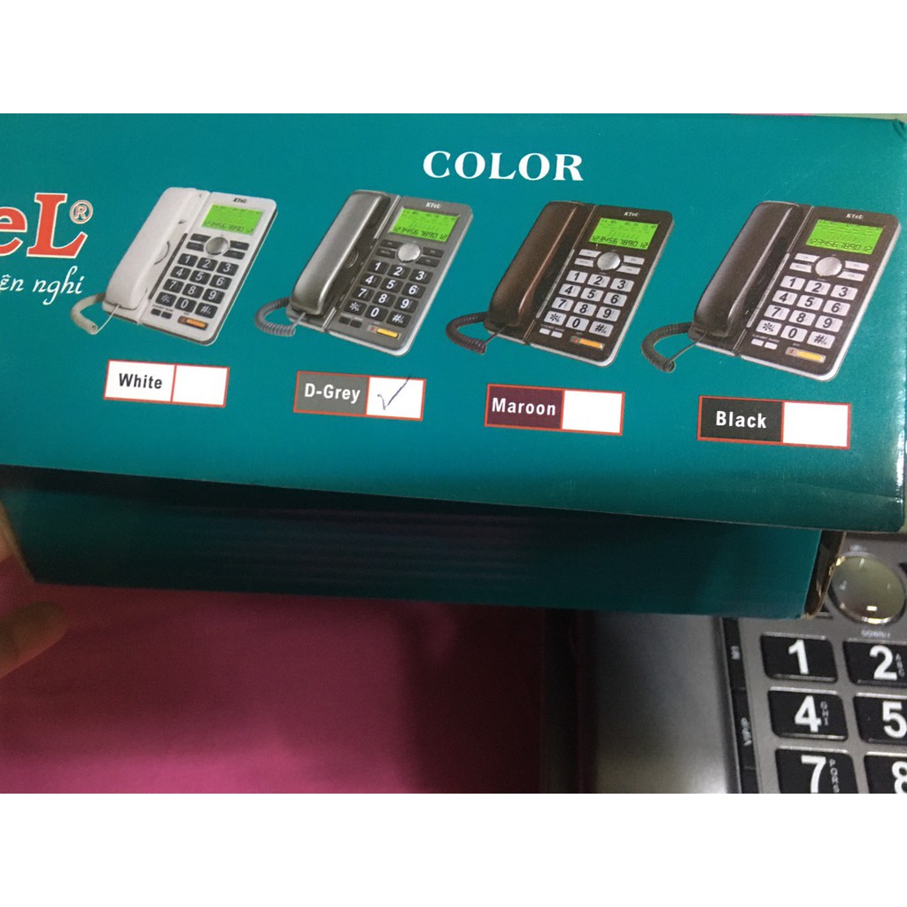 ĐIỆN THOẠI CỐ ĐỊNH BÀN PHÍM TO KTEL 645 - BH 12 tháng