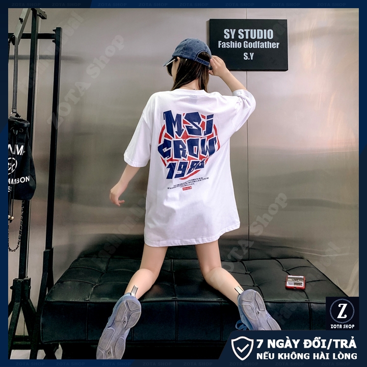 Áo thun tay lỡ ZOTA, áo dáng rộng freesize phù hợp cả nam/nữ in MSI TL606 | BigBuy360 - bigbuy360.vn