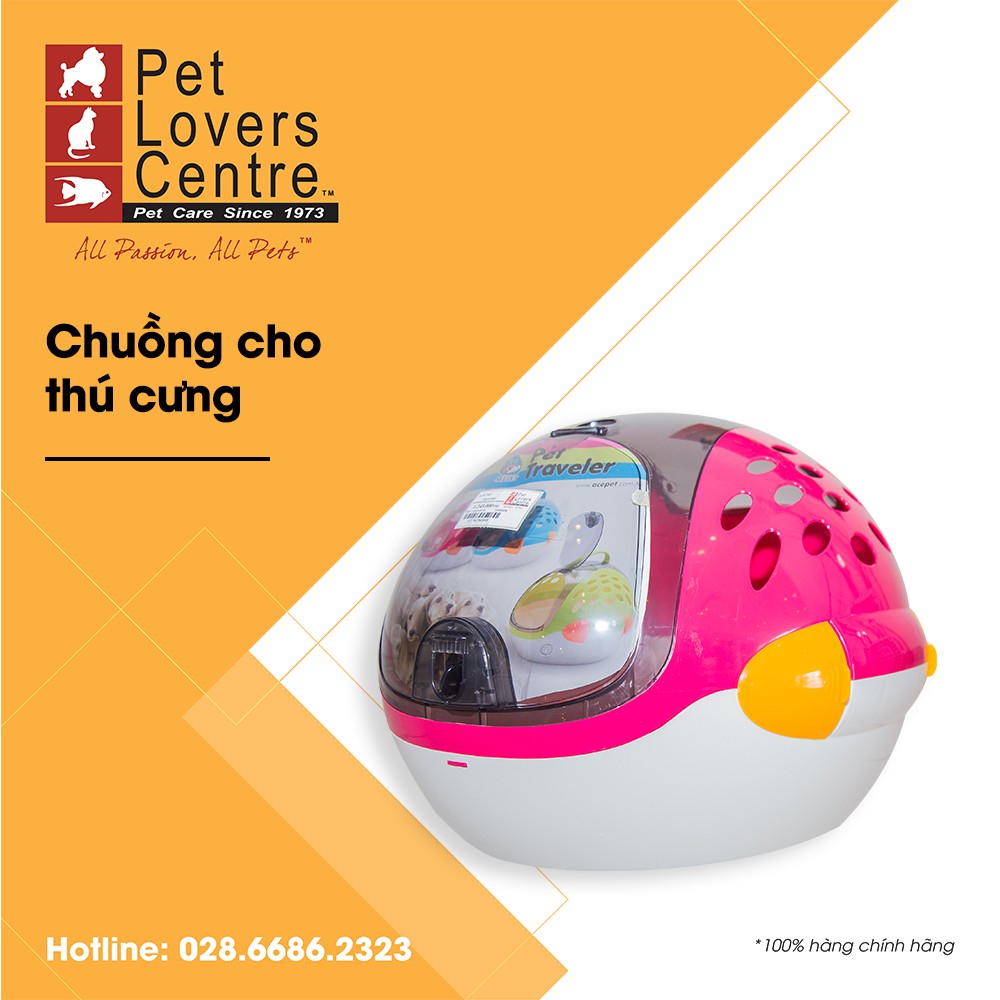 Lồng vận chuyển thú cưng nhỏ ACE PET  SPACE SHIP CARRIER (PINK)