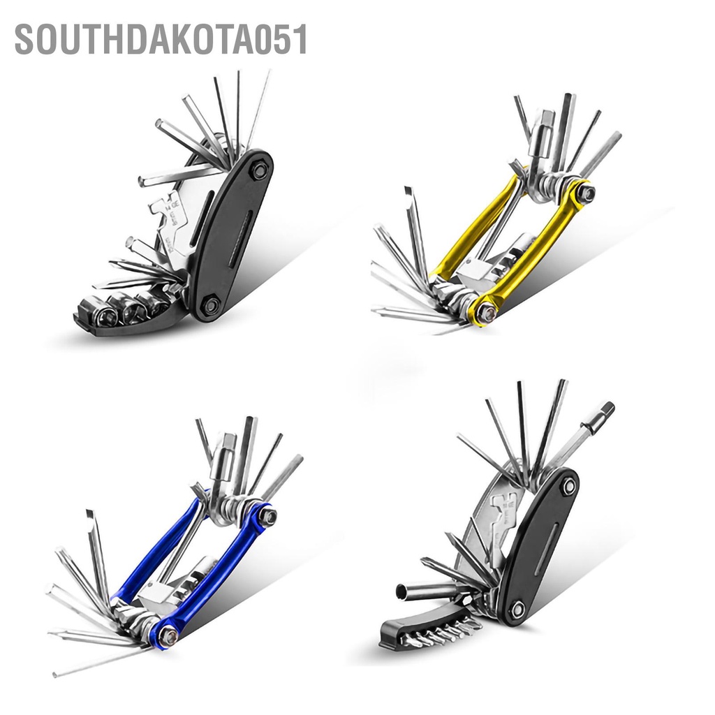 Southdakota051 Bộ dụng cụ sửa chữa lốp xe đạp leo núi đa chức năng tẩy xích kết hợp di động