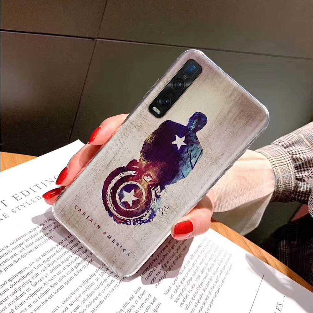 Ốp Điện Thoại Trong Suốt Hình Captain America Cho Xiaomi Redmi 9S 7A 9A 8A 9T 9 9C Power Pro NFC Prime Max Ta121