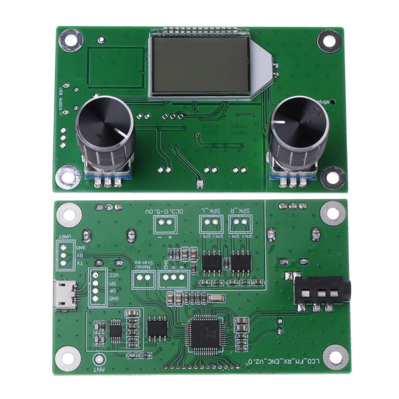Mô-đun Nhận Tín Hiệu Radio FM 87-108MHz DSP &amp; PLL LCD + Điều Khiển Tiếp Xúc