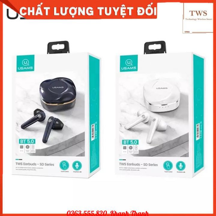 Tai nghe Bluetooth USAM SD v5.0 Chính hãng - Bảo hành 12 tháng