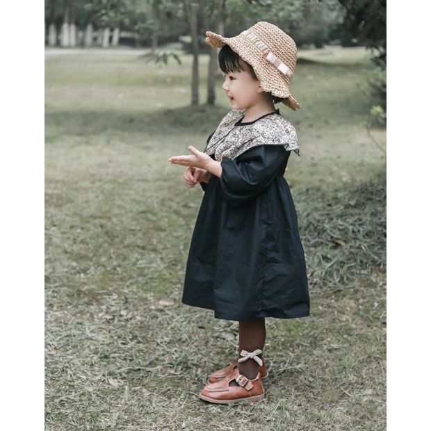 Quần tất len Nemo Baby đính nơ kẻ caro