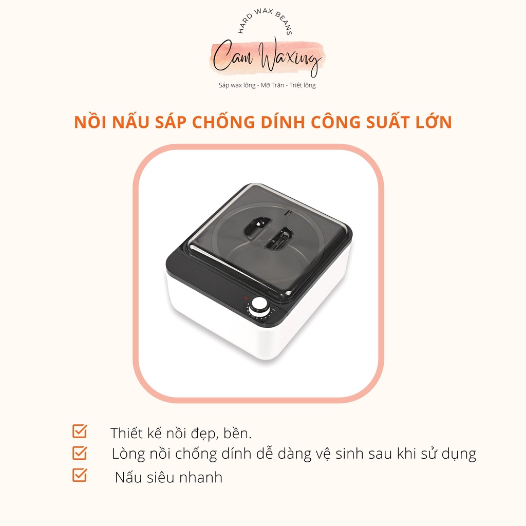 Nồi chống dính Nồi nấu sáp wax lông cao cấp chống dính công suất lớn nấu siêu nhanh