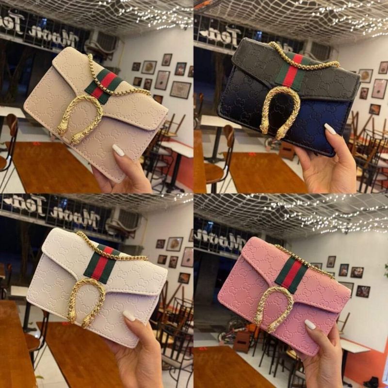Túi xách nữ đeo chéo HIN STORE đầu rồng xích đặc cao cấp giá rẻ thời trang Hàn Quốc