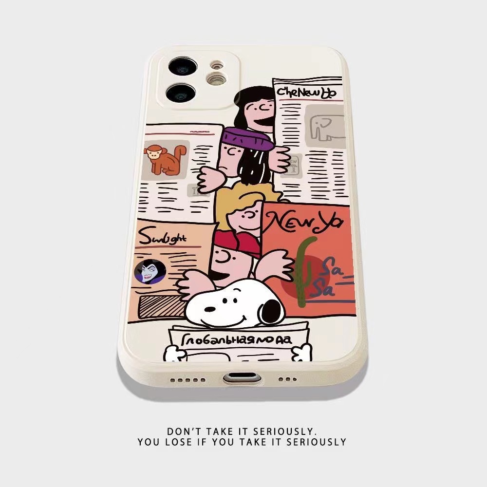 OPPO A96 A95 A76 A74 A54 A3S A7 A5S A12E A15 A15S A53 A33 A12 A11K A16 A1K A52 A72 A92 A91 A93 A94 A5 A9 2020 F11 F9 F15 A31 Reno 3 7z 7 6 5 5f 4f Reno7 reno5 reno4 Z F 4G 5G Cartoon Cute Funny Snoopy Family Silicone Soft Phone Back Case MDD 19
