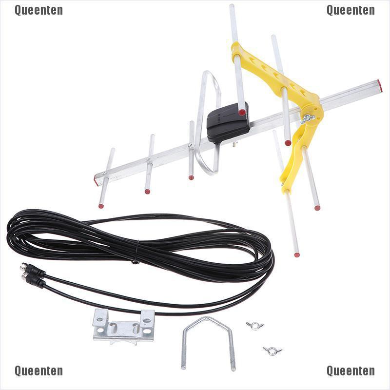 Ăng Ten Khuếch Đại Tín Hiệu 8 Yagi 100m Cho Tv 10db Uhf/Vhf/Fm Hdtv