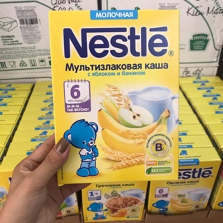 Bột ăm dặm Nestle Nga vị Chuối Táo Sữa