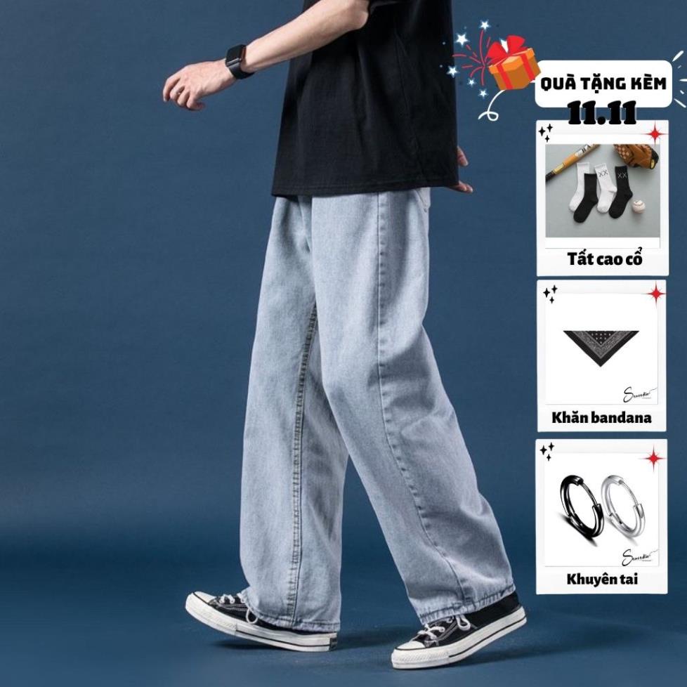 SALE Quần jean nam baggy kiểu ống rộng dáng suông chất bò QD04