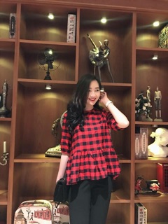 Áo baby doll Kẻ
