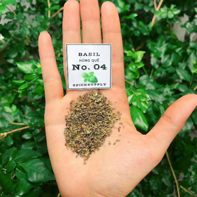 10kg BASIL RUBBED Húng quế khô Basil ướp gà KFC, sốt pizza Mì Ý