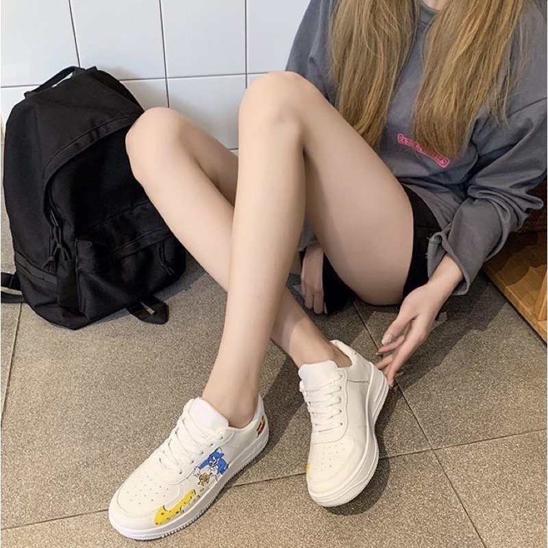 Giày thể thao sneakers nữ ❤️FREESHIP❤️tom &amp; jerry độn đế siêu hot hit