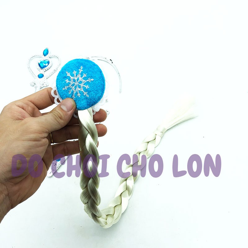 Phụ kiện hóa trang KẸP TÓC Elsa vương miện và quyền trượng