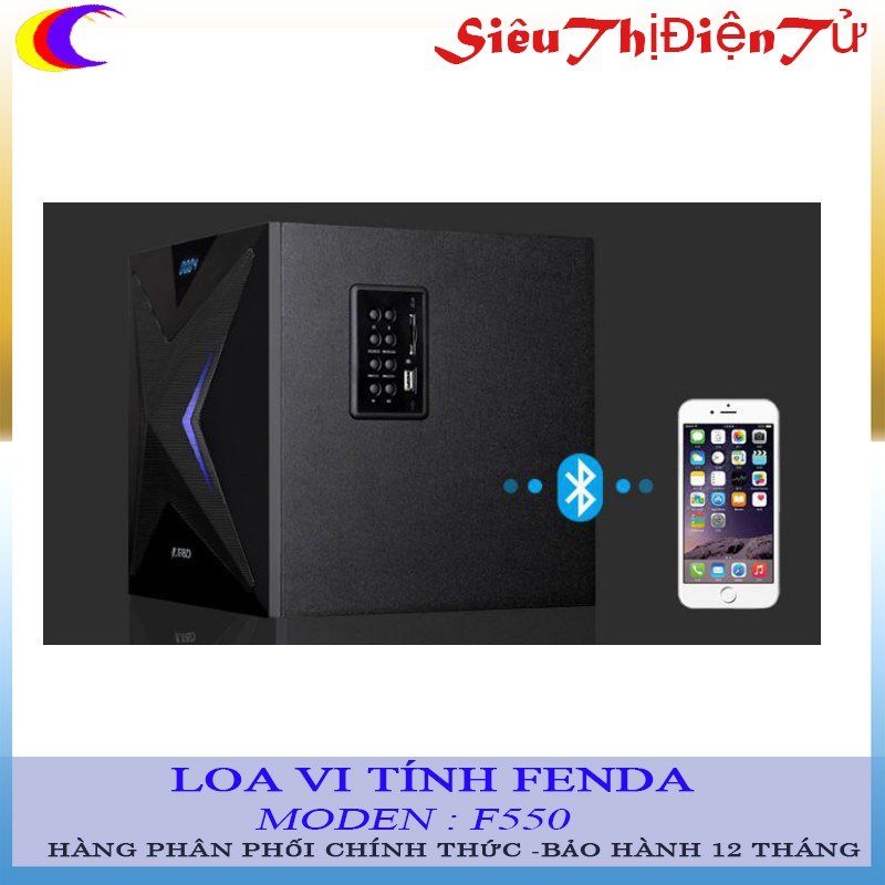 Loa vi tính Fenda F550 chính hãng - Loa bluetooth hỗ trợ USB thẻ nhớ TF đài FM