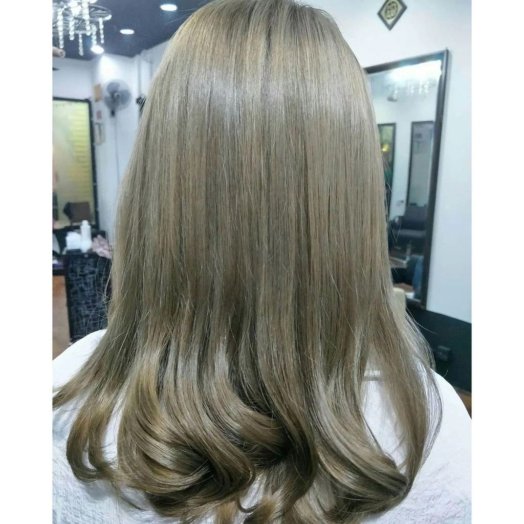 Thuốc Nhuộm Tóc Màu Vàng Rêu Sáng Tại Nhà Mã 8/93 Light Green Gold Blonde