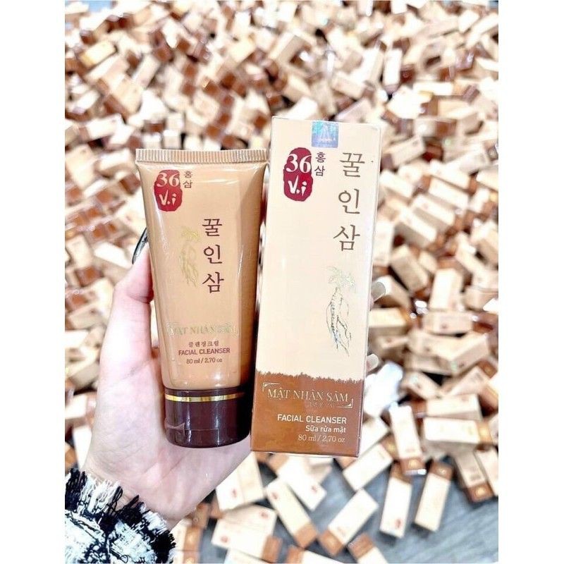 SỬA RỮA MẶT MẬT NHÂN SÂM 36vị