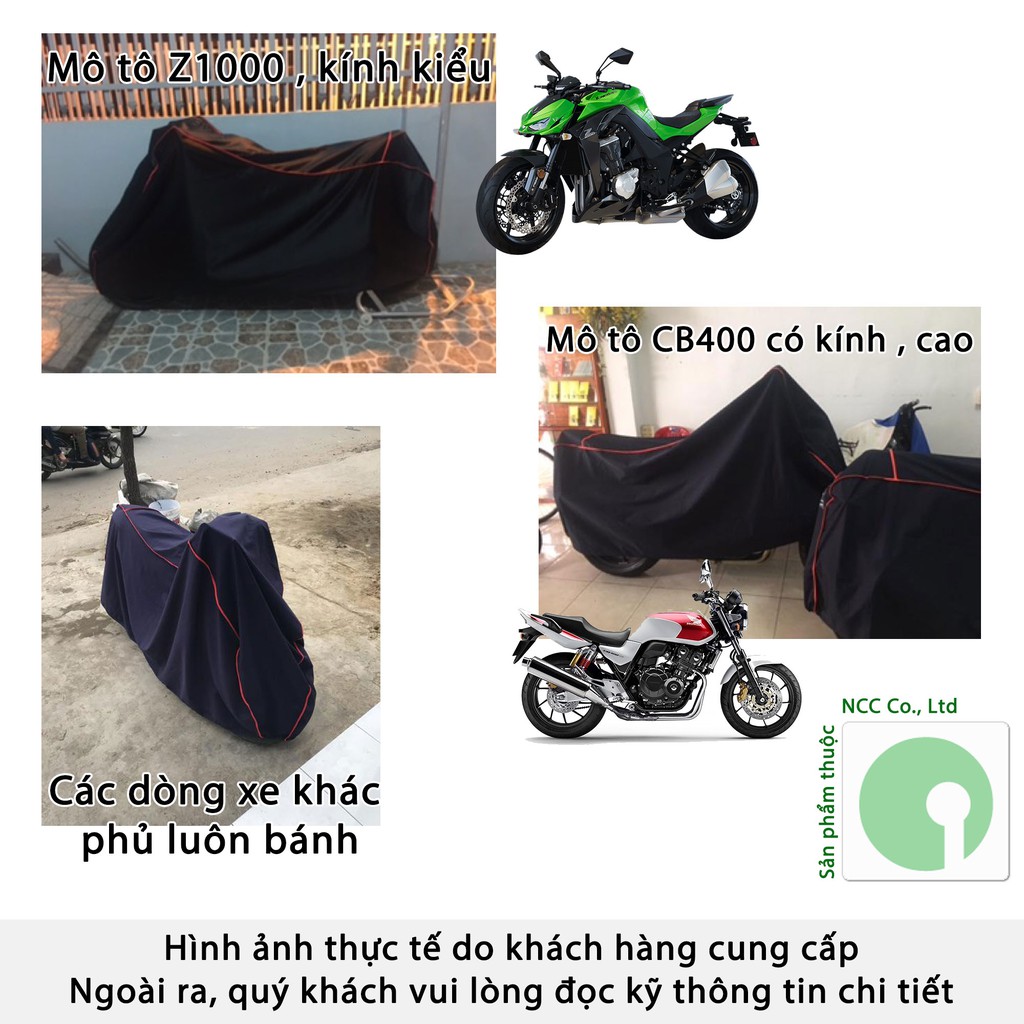 Bạt phủ trùm xe máy che mưa nắng các dòng thông dụng hiện nay - HMVL-BatXeMay-HoSe (Nhiều màu)