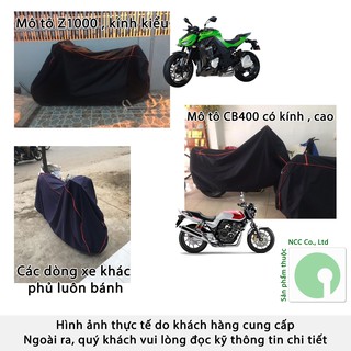 Bạt phủ trùm xe máy che mưa nắng  (Nhiều màu)