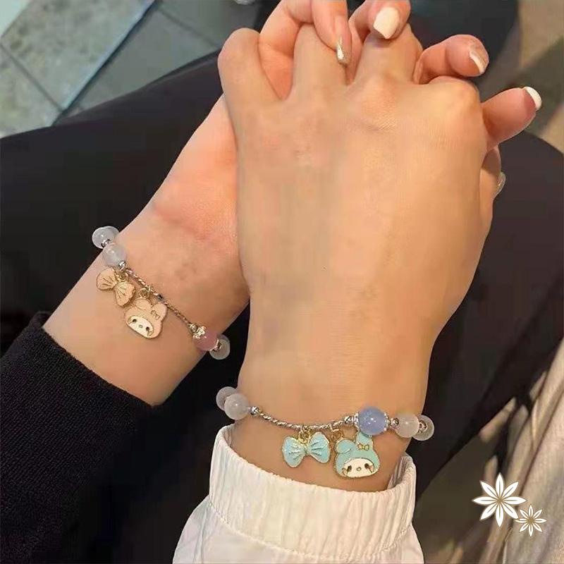 【kifli】Vòng Tay Đá Mắt Mèo Cinnamon Đơn Giản Đáng Yêu Làm Quà Tặng Cho Bạn Gái