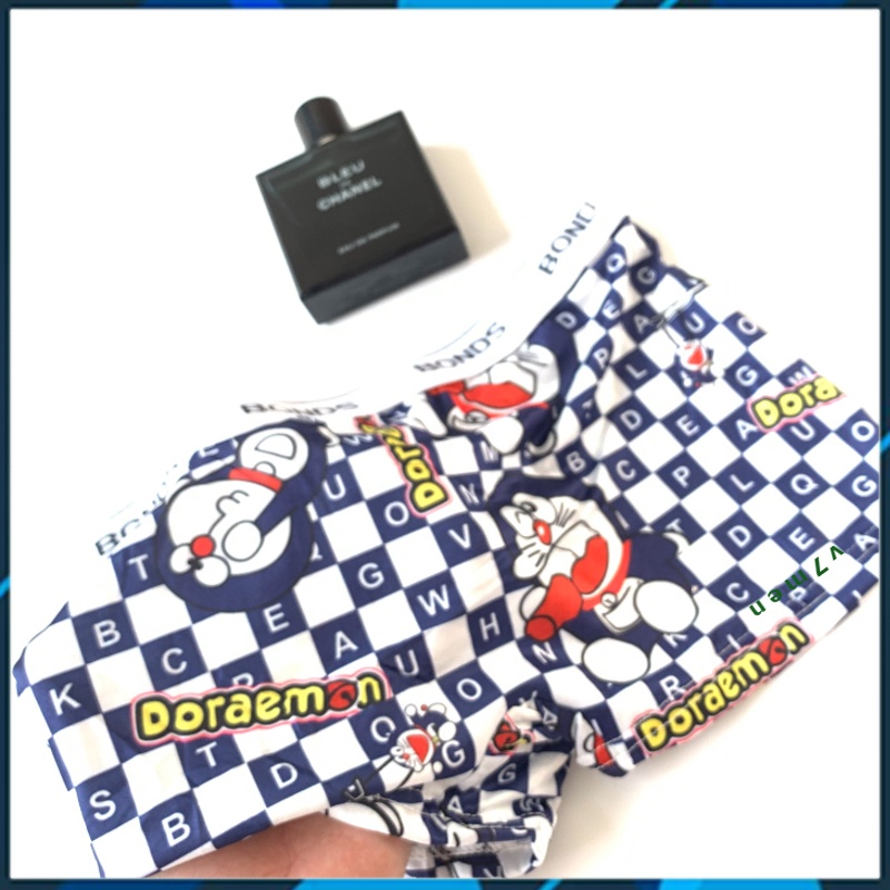 [ Free Ship ] 4 Quần sịp quần lót nam thun lạnh cao cấp họa tiết nhân vật hoạt hình doremon,chuột mickey