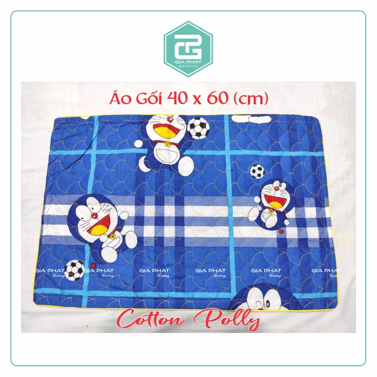 Áo gối thêu 2 lớp chân Gòn 35cm x 50cm có khóa kéo loại 1