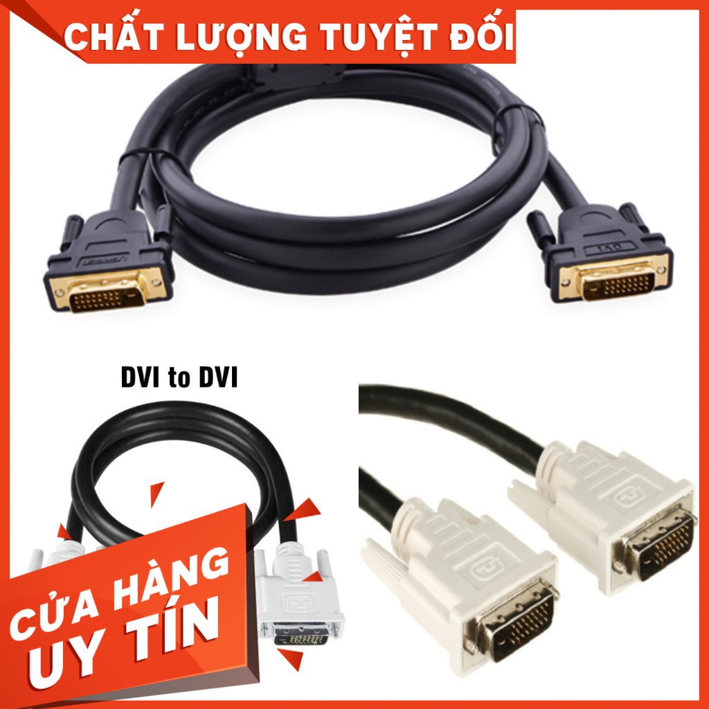 Cáp 2 đầu DVI - DVI. Màu ngẫu nhiên. Vi Tính Quốc Duy