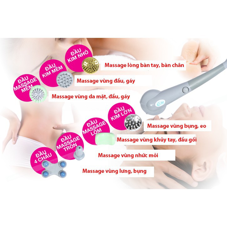 Bán lẻ máy massage và đầu núm máy massage 7 đầu, 10 đầu, 11 đầu