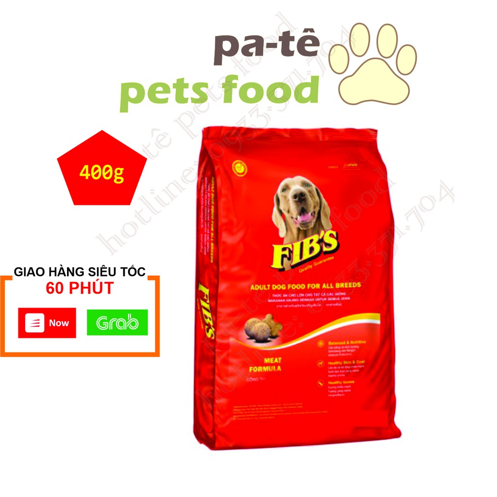 Hạt thức ăn cho chó trưởng thành Ganador Fib's 400gr và 1.5kg