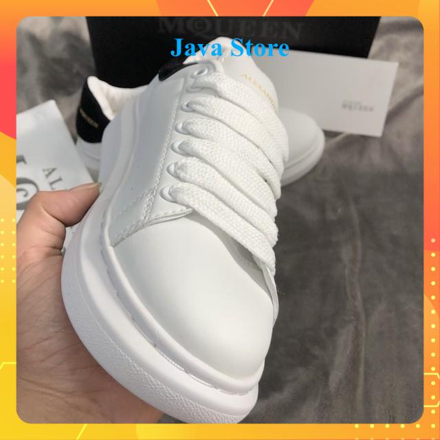 Giày thể thao Nam Nữ Giày sneaker Mc Queen MCQ Khâu Đế Gót Nhung Đen Dây Lụa Cao cấp [Full box + Bill ]