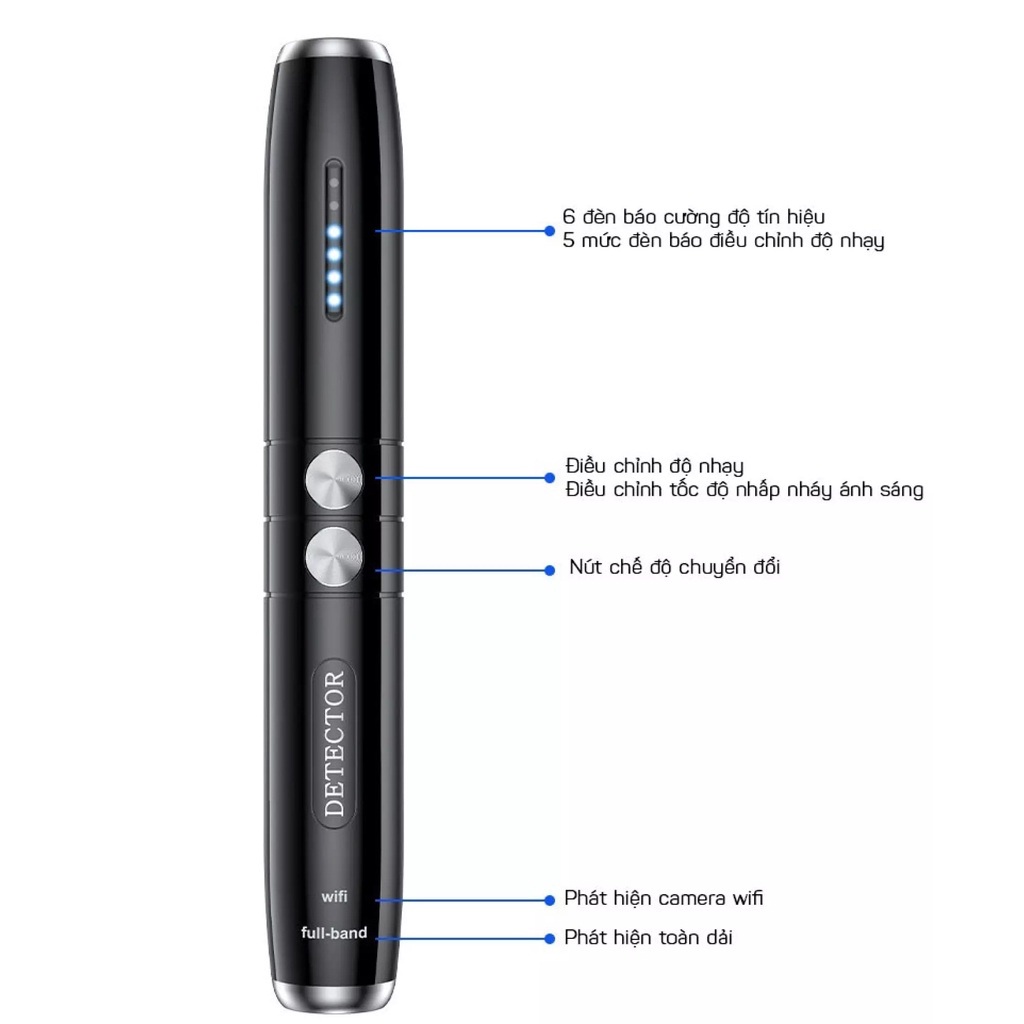 Máy Dò Detector T8: Phát Hiện Theo Dõi Camera, GPS, Định Vị