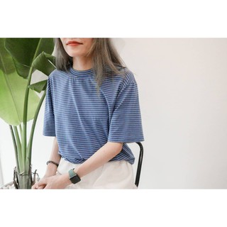 Áo thun cotton co giãn 4 chiều mẫu sọc và mẫu rằn ri DOKESI -  Stripy Stripe T-shirt & Camo T-shirt