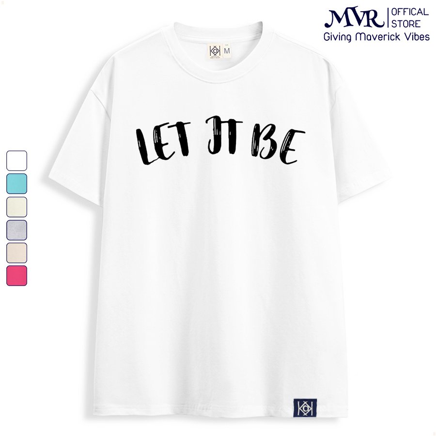Áo thun nữ cổ tròn Chữ Basic phong cách Let It Be BB3794 phông Hàn Quốc local brand MVR