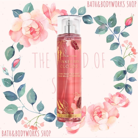 Xịt Thơm Nước Hoa Lưu Hương Toàn Thân Bath & Body Work PINKBERRY CLOUDS🍓