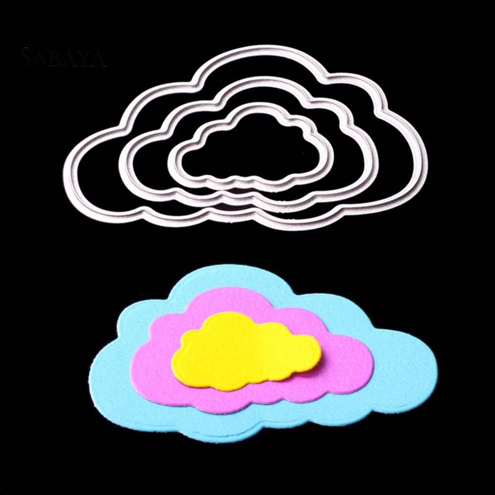 Khuôn Cắt Giấy Kim Loại Hình Đám Mây Dùng Trang Trí