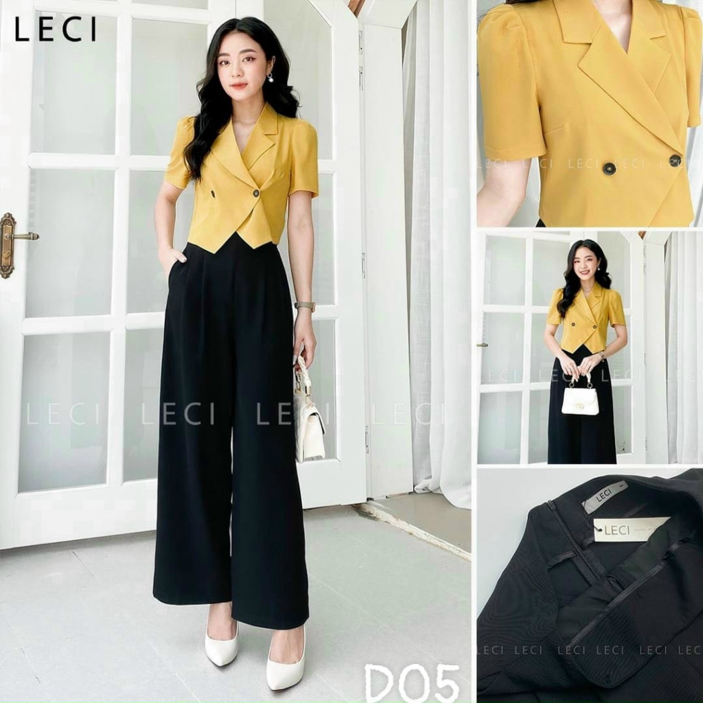 SÉT VEST 2 MÓN ÁO PHỐI NÚT QUẦN SUÔNG DÀI TUYẾT MƯA DỰ TIỆC KẾT HỢP CÔNG SỞ SANG CHẢNH