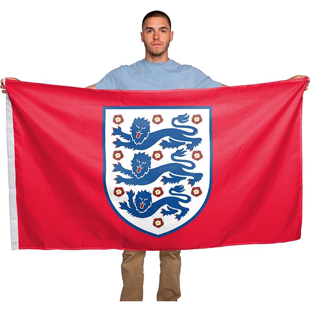 Cờ Anh Bằng Polyester Khổng Lồ Kèm Vòng Đệm Đồng Thau Hình Quả Bóng Đá EURO 2021