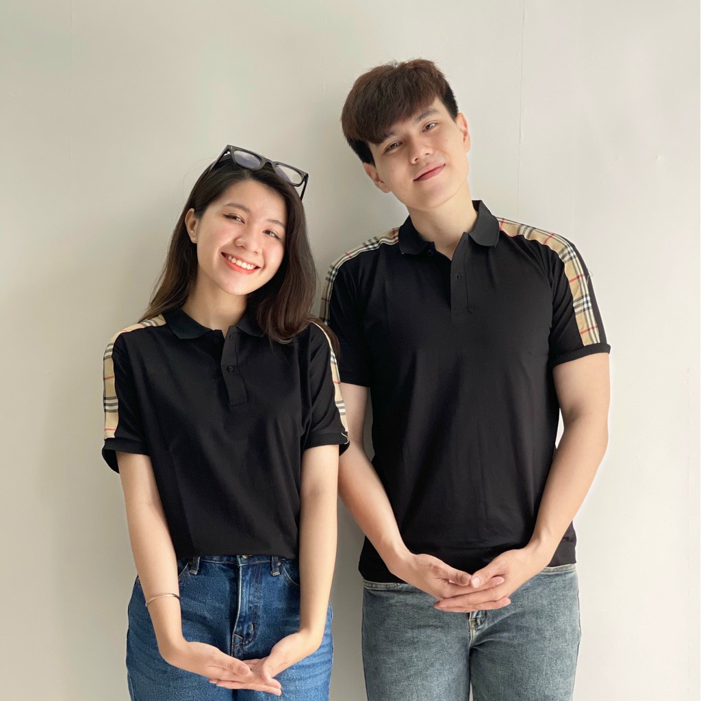 Áo thun nam nữ POLO vải cá sấu cotton cao cấp ngắn tay in hoa vặn cao cấp - TT19A | BigBuy360 - bigbuy360.vn