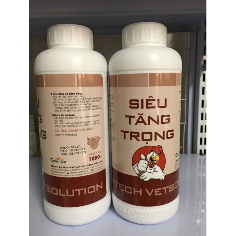 Siêu tăng trọng greentech cho gà, chim