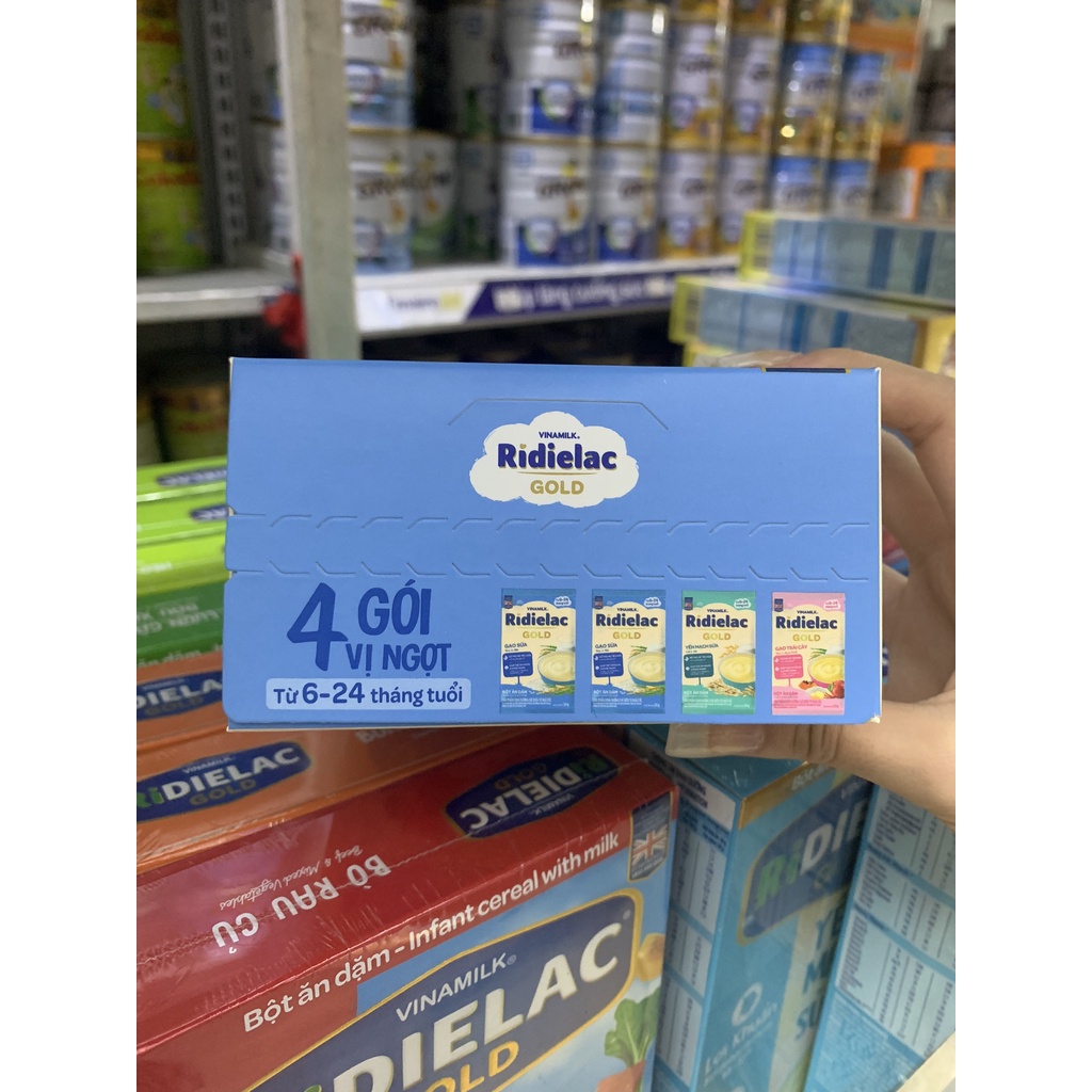 BỘT ĂN DẶM RIDIELAC GOLD 4 Gói VỊ NGỌT - HỘP GIẤY 200G