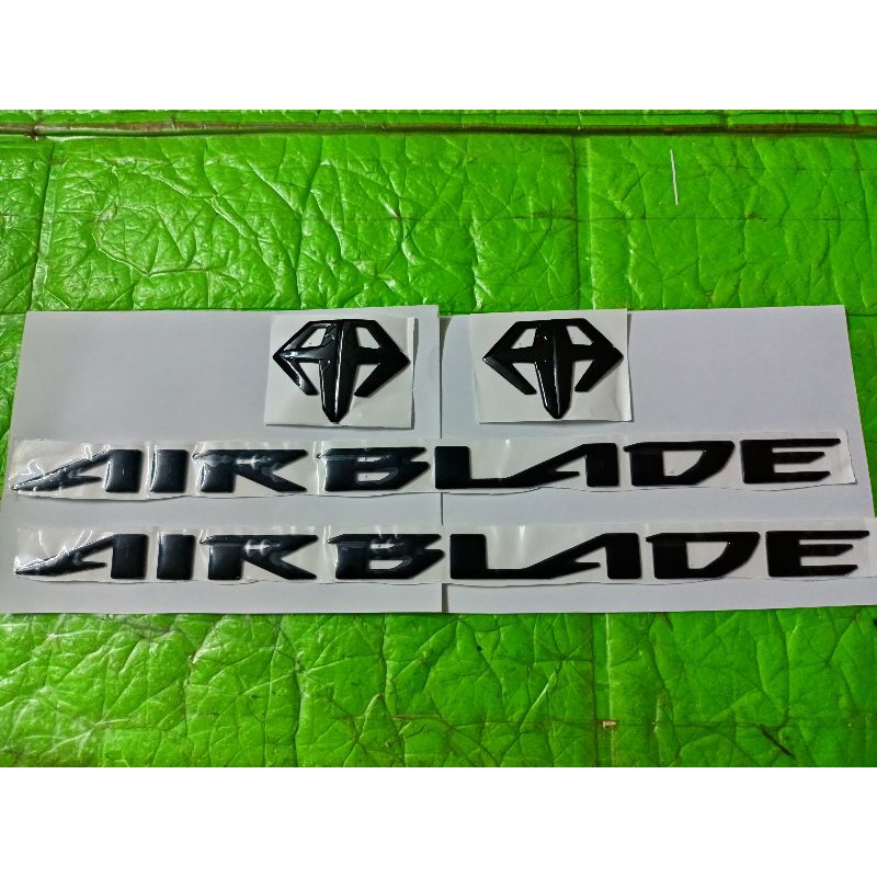 Bộ chữ nổi AirBlade và lô gô kim cương đen bóng new