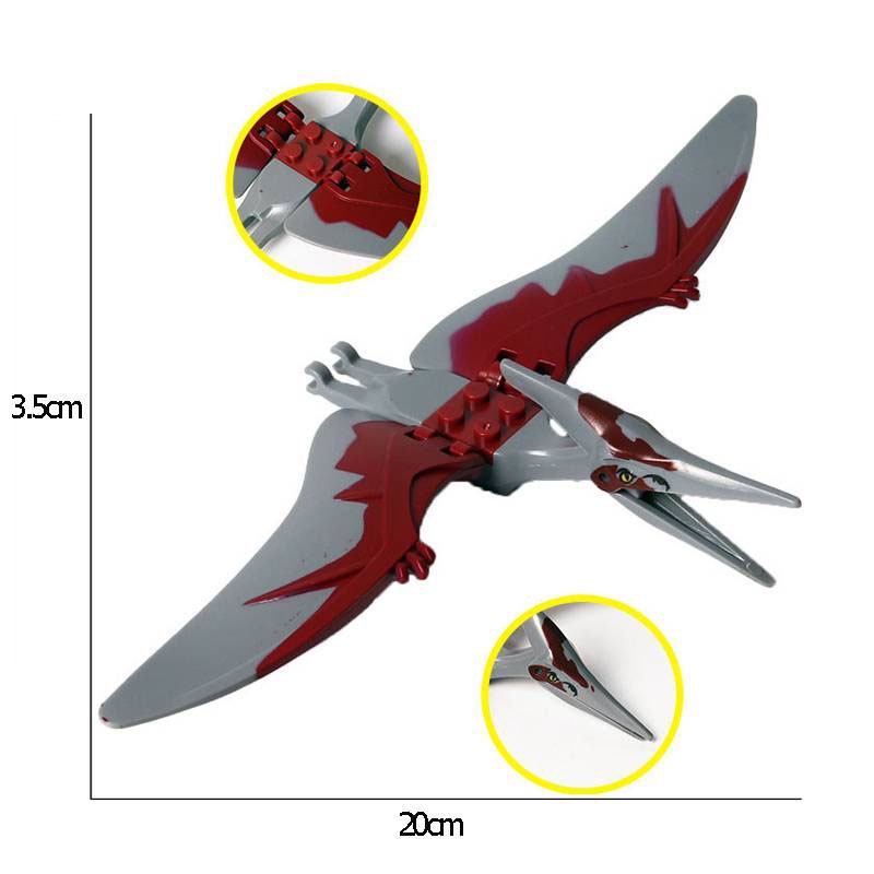 Khối xây dựng khủng long Đồ chơi kỷ Jura Đồ chơi giáo dục Đồ chơi khủng long