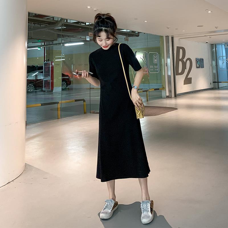 Đầm Ngắn Tay Thời Trang Retro Hàn Quốc Dành Cho Nữ