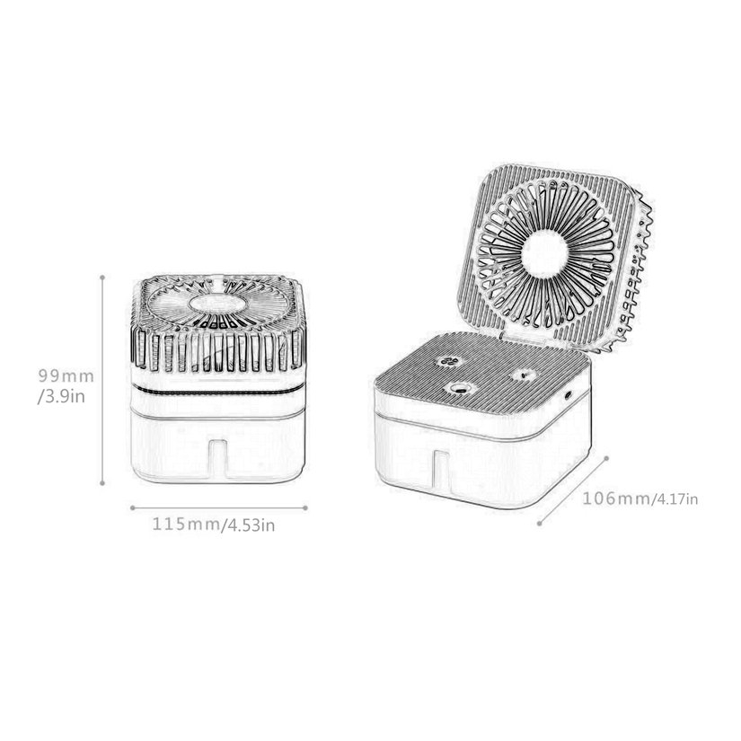 Quạt hơi nước cổng USB tiện lợi