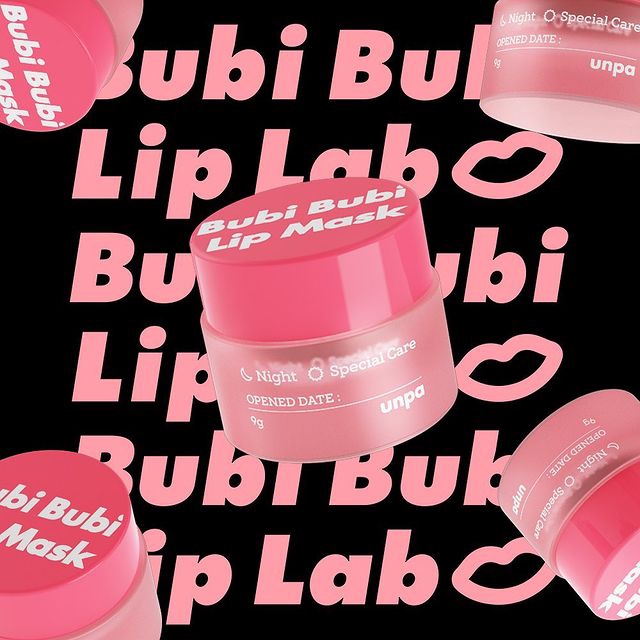 Mặt Nạ Ngủ Môi Dưỡng Ẩm Chống Lão Hóa Unpa Bubi Bubi Lip Mask 9g