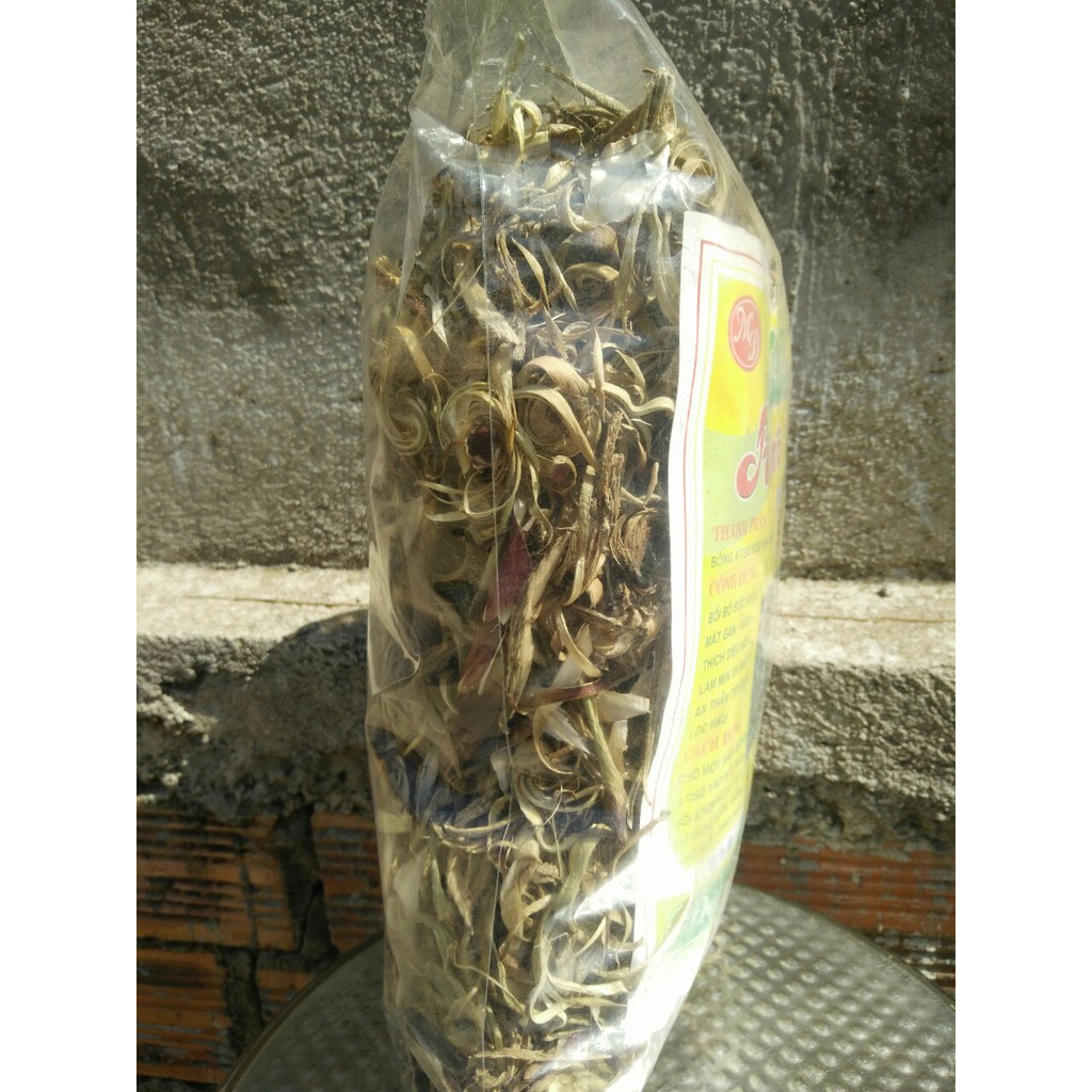Bông atisô khô Mangline Farm Đà Lạt nguyên chất loại 2, 500g gồm bông, thân, rễ đồ uống thanh nhiệt giải độc gan