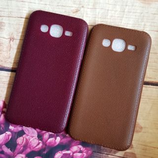 Ốp lưng Samsung J5 2015 / J500 Dẻo vân da chỉ viền